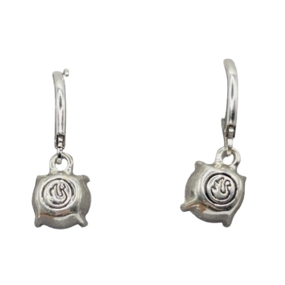 Swarovski Silver Plated Round Crystal Lever-back Drop Earrings - Picture 2 of 2